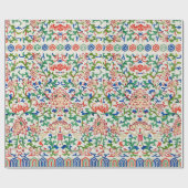 カラフルフローラ植物型包み紙 ラッピングペーパー (フラット)