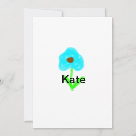 カラフルフローラ水の色を追加する名前文字 シーズンカード (正面)