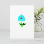 カラフルフローラ水の色を追加する名前文字 シーズンカード (スタンド正面)