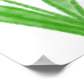 カラフルフローラ水の色を追加する名前文字 ポスター (角)