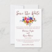 カラフルフローラ水の色日付を保存 セーブザデート (正面)