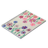 カラフルフローラ水彩雑誌 ノートブック (左側)