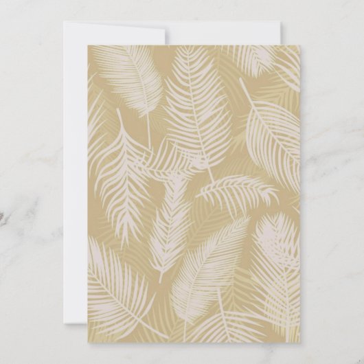 カラフルフローラ熱帯結婚式招待状 招待状 (裏面)