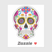 カラフルフローラ糖スカル第6号 シール (シート)