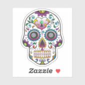 カラフルフローラ糖スカル2号 シール (シート)