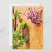 カラフルフローラ素朴Adobe Wallメキシ結婚カン 招待状 (裏面)