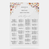 カラフルフローラ結婚のアクリル座席表 アクリルサイン (正面)