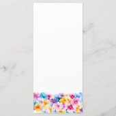 カラフルフローラ結婚のメニュー メニュー (裏面)