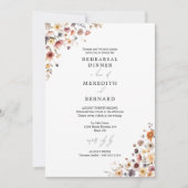 カラフルフローラ結婚のリハーサル 招待状 (正面)