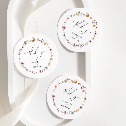 カラフルフローラ結婚の感謝 フェイバータグ