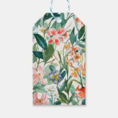 カラフルフローラ結婚の ギフトタグ (正面)