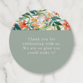 カラフルフローラ結婚の フェイバータグ (裏面)