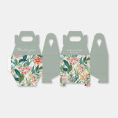 カラフルフローラ結婚の フェイバーボックス (折り畳みなし)