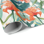 カラフルフローラ結婚の ラッピングペーパー (ロールコーナー)