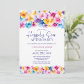 カラフルフローラ結婚アフターパーティー 招待状 (スタンド正面)