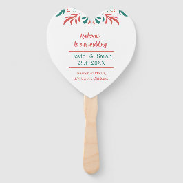 カラフルフローラ結婚式 プログラム ハンドファン