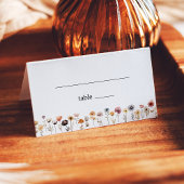 カラフルフローラ結婚折り畳み座席表 プレイスカード