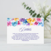 カラフルフローラ結婚詳細 エンクロージャーカード (スタンド正面)