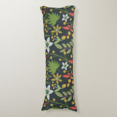 カラフルフローラ継ぎ目の無い花と離れ ボディピロー (正面縦)