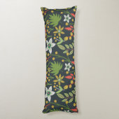 カラフルフローラ継ぎ目の無い花と離れ ボディピロー (裏面 (縦))