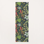 カラフルフローラ継ぎ目の無い花と離れ ヨガマット (正面)