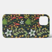 カラフルフローラ継ぎ目の無い花と離れ Case-Mate iPhoneケース (裏面 (横))