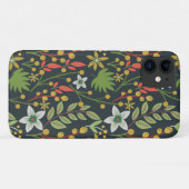カラフルフローラ継ぎ目の無い花と離れ Case-Mate iPhoneケース (裏面(横))