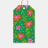 カラフルフローラ署名スクリプト ギフトタグ (裏面)