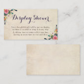 カラフルフローラ表示シャワー挿入カード エンクロージャーカード (正面/裏面)