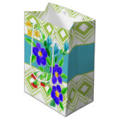 カラフルフローラ設計者 ミディアムペーパーバッグ (正面アングル)