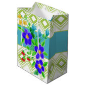 カラフルフローラ設計者 ミディアムペーパーバッグ (裏面アングル)