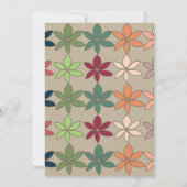 カラフルフローラ誕生日 招待状 (裏面)