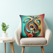 カラフルフローラ調和府：自然芸術 クッション (椅子)