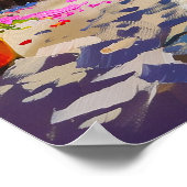 カラフルフローラ路地春 ポスター (角)