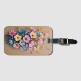 カラフルフローラ配置 ラゲッジタグ