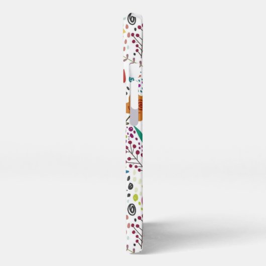 カラフルフローラ電話ケース iPhoneケース (左側面)