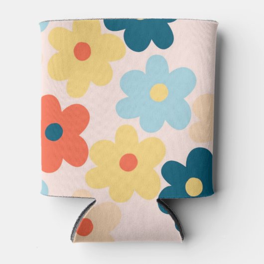 カラフルフローラ鮮やか植物学春&サマー 缶クーラー (正面)