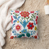 カラフルフローラ クッション (ブランケット)