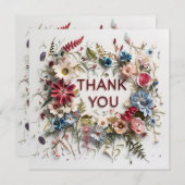 カラフルフローラ サンキューカード (正面/裏面)