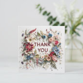 カラフルフローラ サンキューカード (スタンド正面)