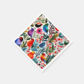カラフルフローラ スタンダードカクテルナプキン (角)