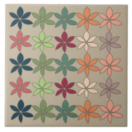 カラフルフローラ タイル