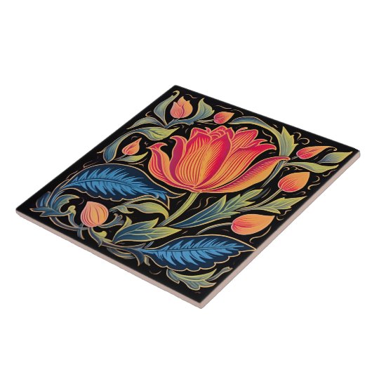 カラフルフローラ タイル (側面)