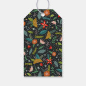 カラフルフローラ&パインフレームホリデイ ギフトタグ (裏面)