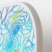 カラフルフローラ ピックルボールラケット (左詳細)