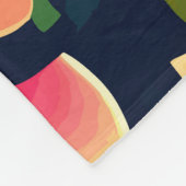 カラフルフローラ フリースブランケット (角)