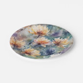 カラフルフローラ ペーパープレート (アングル)