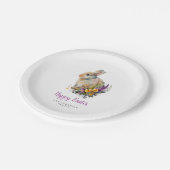 カラフルフローラ ペーパープレート (アングル)