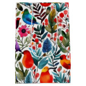 カラフルフローラ ミディアムペーパーバッグ (裏面)