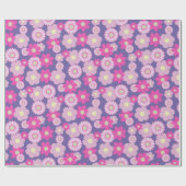 カラフルフローラ ラッピングペーパー (フラット)